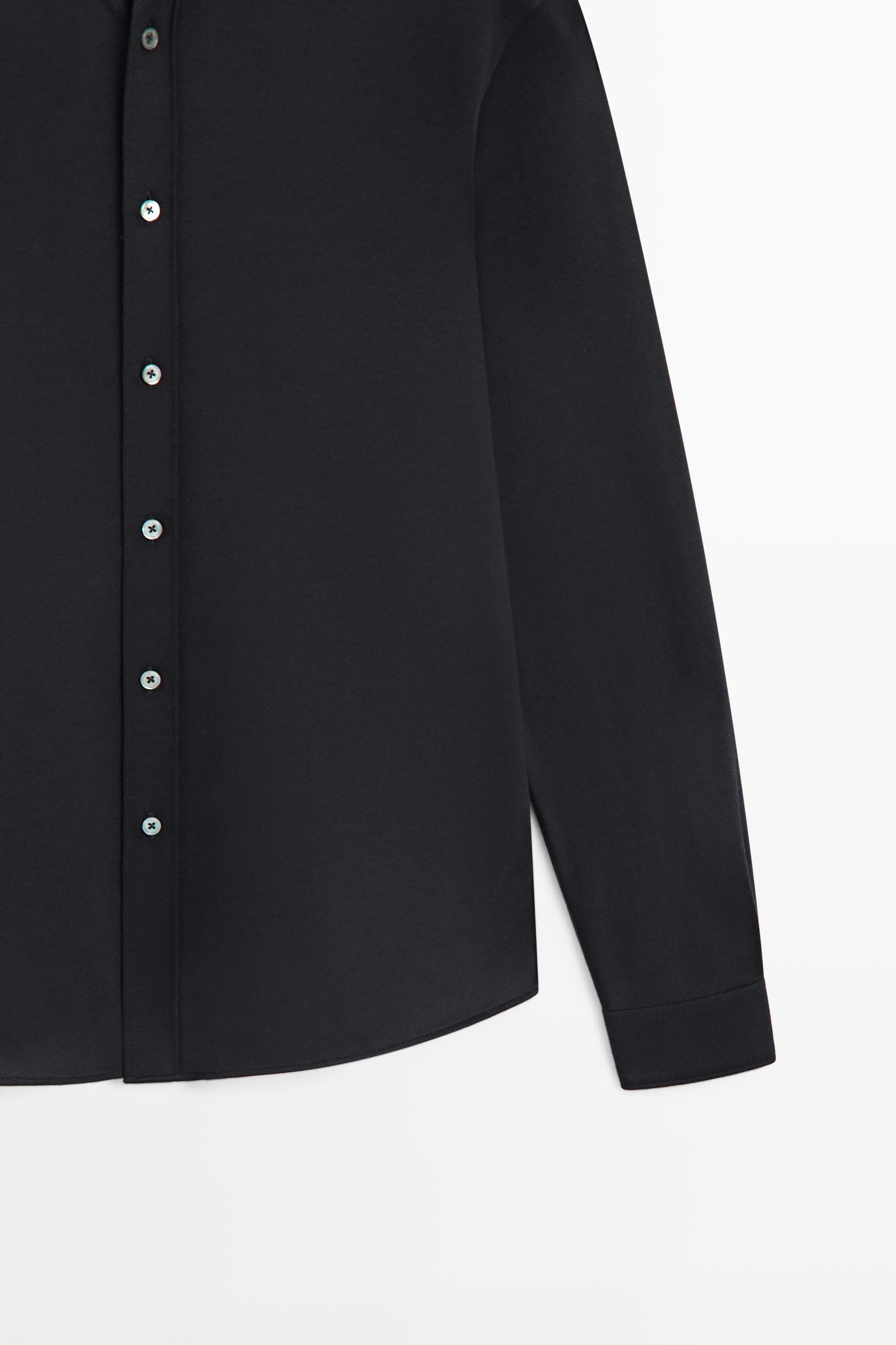 Chemise stretch slim fit en coton
